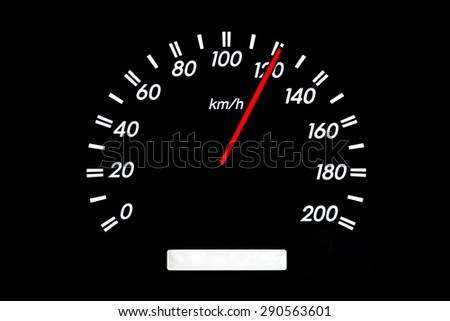 car speedometer image, fast speed