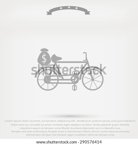 Bike and social media icons