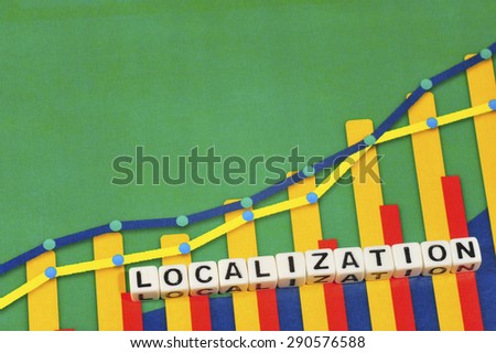 Business Term with Climbing Chart / Graph - Localization