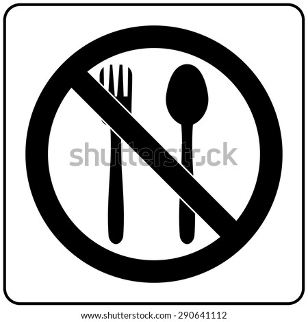 forbidding food Sign