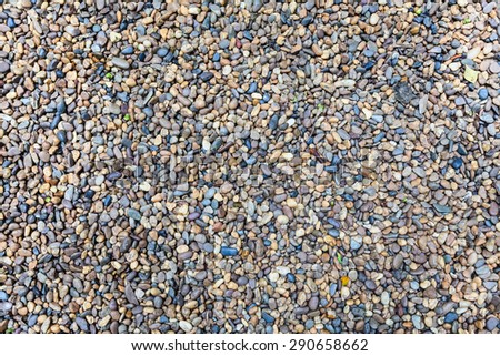 Natural Rocks Pebble Background and Texture.