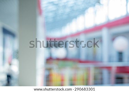 blurred picture of office and shopping center