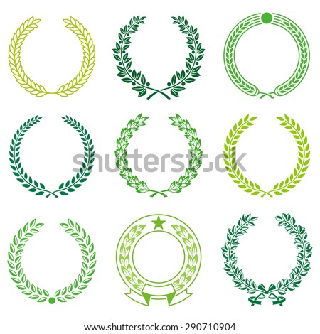 A set of Nine High Detail Ceremonial Frames.
 Royalty-Free Stock Photo #290710904