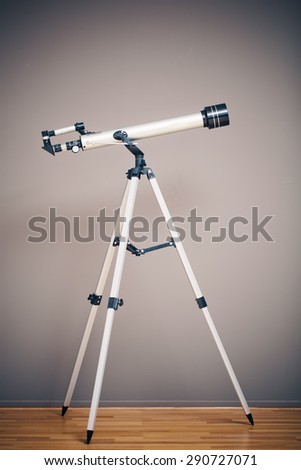 telescope on tripod