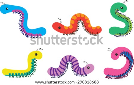 Caterpillar Clip-Art Vector Illustration 
