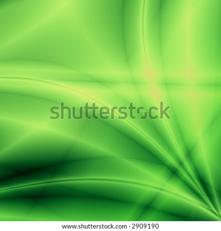 Green fantasy background (rays)
