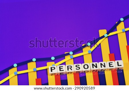 Business Term with Climbing Chart / Graph - Personnel
