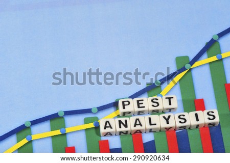 Business Term with Climbing Chart / Graph - Pest Analysis