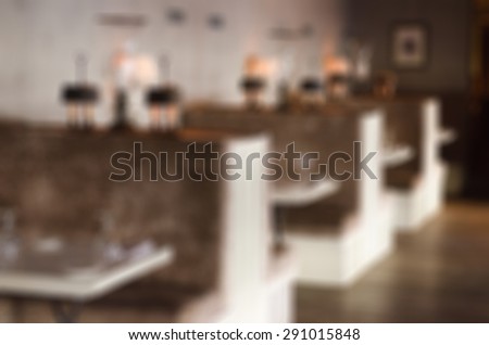 Restaurant abstract blur background with bokeh image