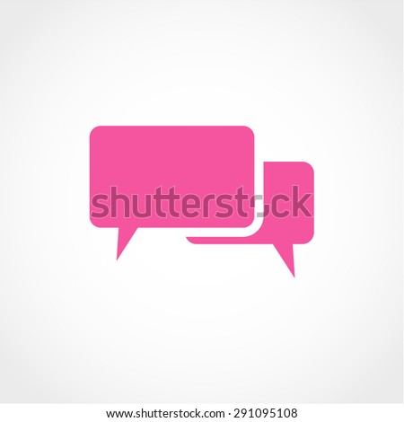 Speech Bubbles Icon Isolated on White Background