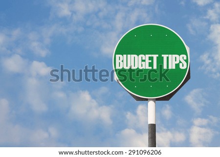 Budget Tips Sign