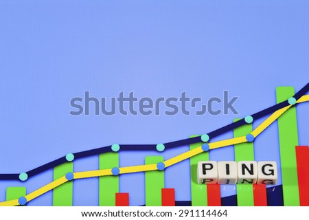 Business Term with Climbing Chart / Graph - Ping