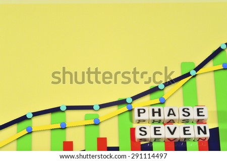 Business Term with Climbing Chart / Graph - Phase Seven