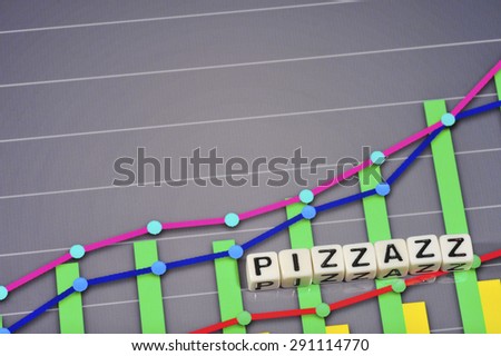 Business Term with Climbing Chart / Graph - Pizzazz