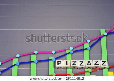 Business Term with Climbing Chart / Graph - Pizzazz