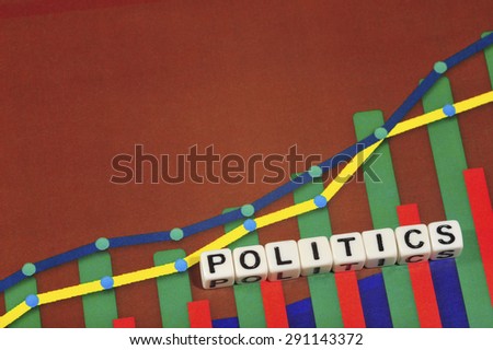Business Term with Climbing Chart / Graph - Politics