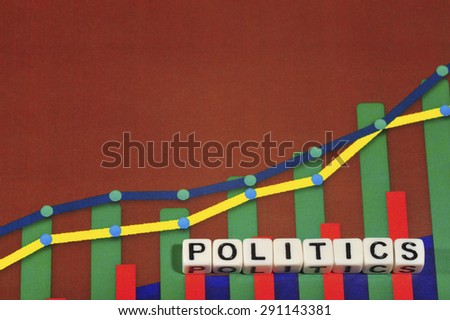 Business Term with Climbing Chart / Graph - Politics