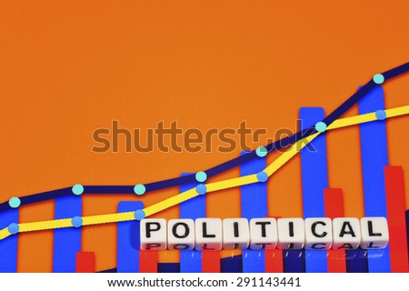 Business Term with Climbing Chart / Graph - Political