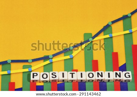 Business Term with Climbing Chart / Graph - Positioning