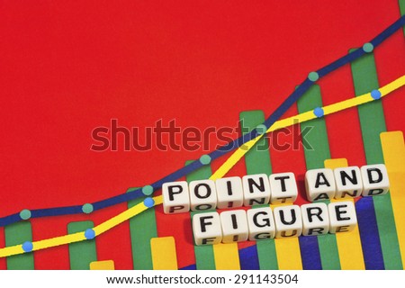 Business Term with Climbing Chart / Graph - Point And Figure