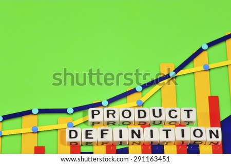 Business Term with Climbing Chart / Graph - Product Definition