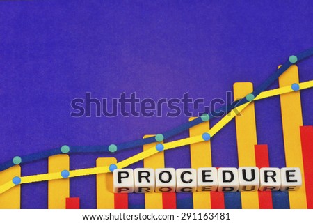 Business Term with Climbing Chart / Graph - Procedure