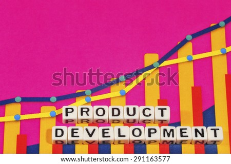 Business Term with Climbing Chart / Graph - Product Development