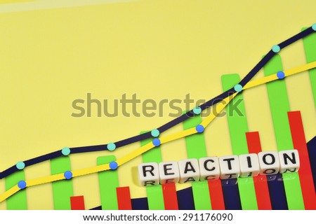 Business Term with Climbing Chart / Graph - Reaction