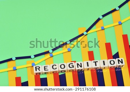 Business Term with Climbing Chart / Graph - Recognition