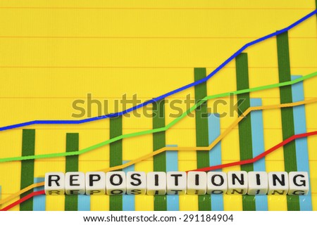 Business Term with Climbing Chart / Graph - Repositioning