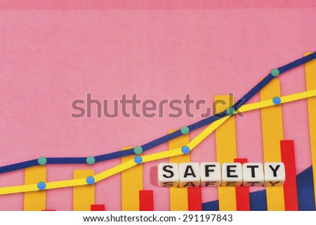 Business Term with Climbing Chart / Graph - Safety