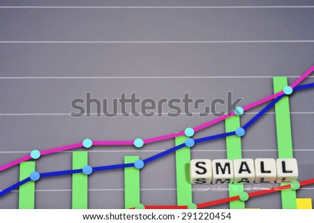 Business Term with Climbing Chart / Graph - Small
