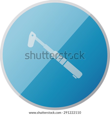 vector illustration of modern icon bicycle pump