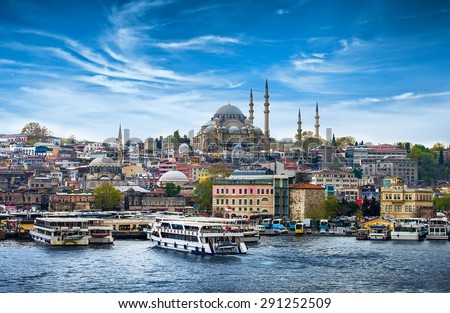 Istanbul the capital of Turkey, eastern tourist city. Royalty-Free Stock Photo #291252509