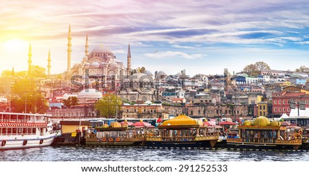 Istanbul the capital of Turkey, eastern tourist city. Royalty-Free Stock Photo #291252533