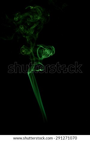 The color of smoke on black background