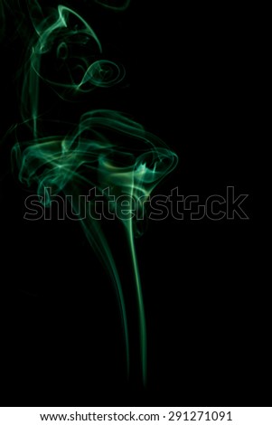 The color of smoke on black background