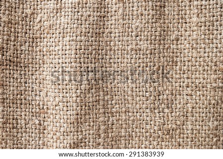 Natural sackcloth, Fabric Jute Texture Pattern Closeup, textured for background. 