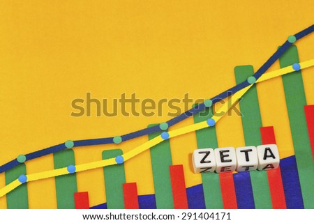Business Term with Climbing Chart / Graph - Zeta