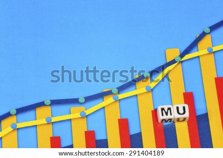 Business Term with Climbing Chart / Graph - Mu