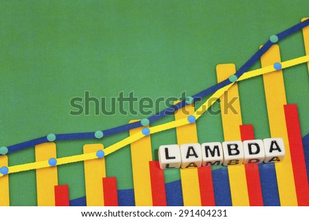 Business Term with Climbing Chart / Graph - Lambda