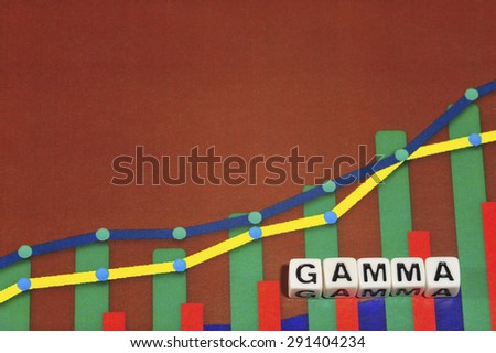 Business Term with Climbing Chart / Graph - Gamma