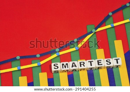 Business Term with Climbing Chart / Graph - Smartest
