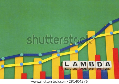 Business Term with Climbing Chart / Graph - Lambda