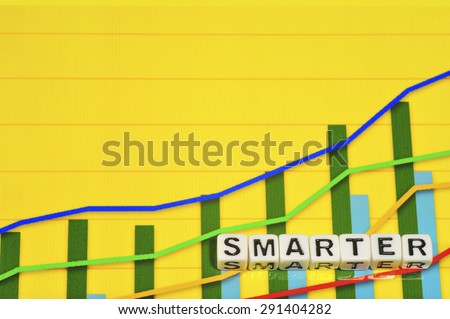 Business Term with Climbing Chart / Graph - Smarter