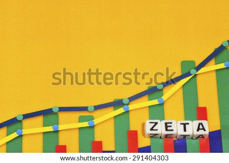 Business Term with Climbing Chart / Graph - Zeta