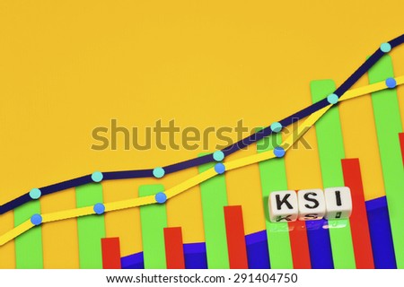 Business Term with Climbing Chart / Graph - Ksi