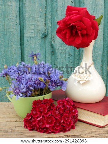 Composition with flowers 