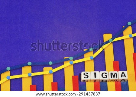 Business Term with Climbing Chart / Graph - Sigma