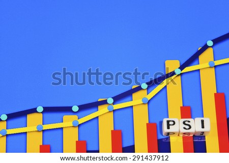 Business Term with Climbing Chart / Graph - Psi